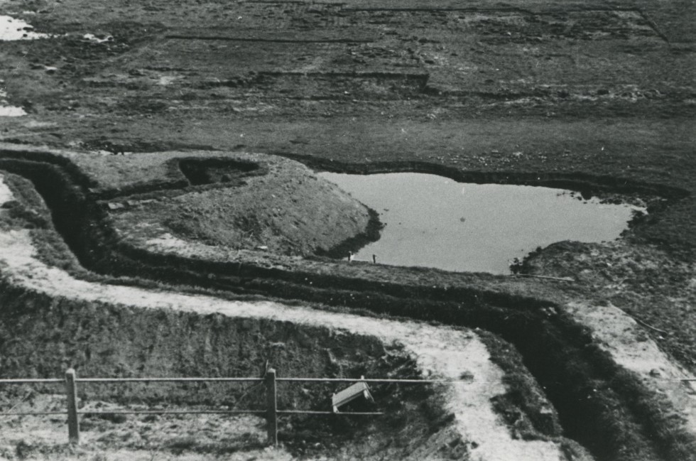 Loopgravenstelsel in Stadspark Groningen