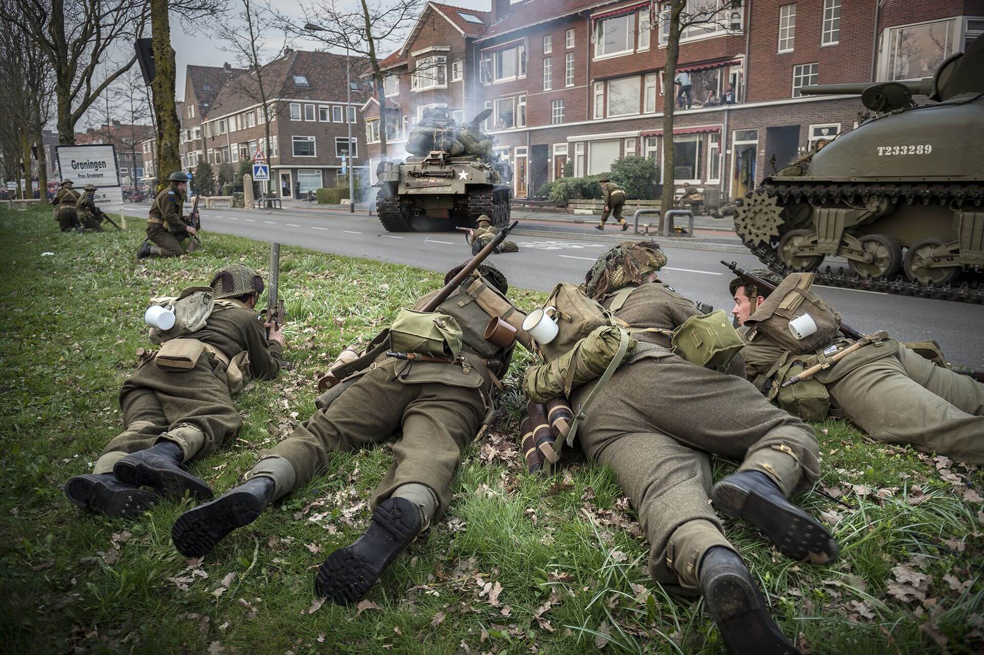 Prachtige foto van het evenement "De bevrijding van Groningen"